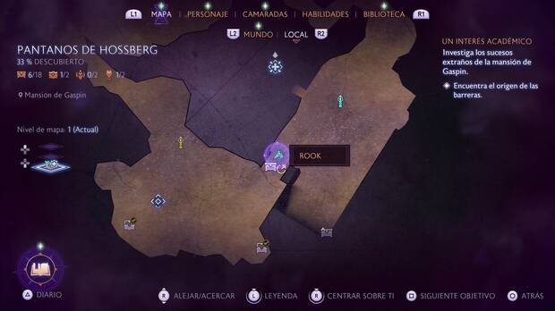 Dragon Age: The Veilguard - Un interés académico: ubicación de la sala en la zona suroeste de la mansión de Gaspin donde está el recuerdo Anillo del Guarda real