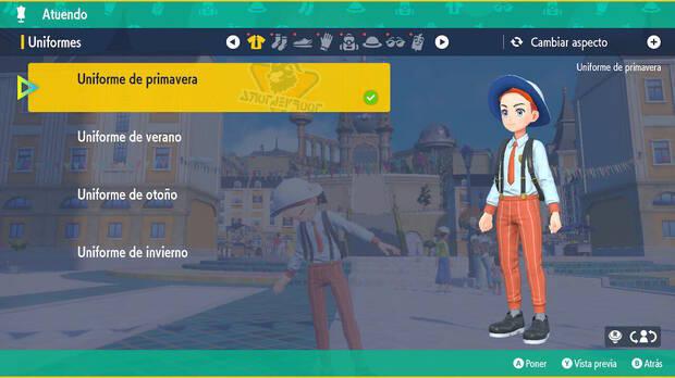 Pokémon Escarlata y Púrpura - Cómo modificar tu aspecto