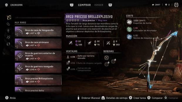 Horizon Forbidden West - Arma Arco preciso Brilloxplosivo