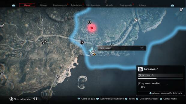 Rise of the Ronin - Localización en el mapa del Santuario #19 en Kanagawa