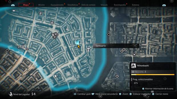 Rise of the Ronin - Localización en el mapa del Santuario #29 en Nihonbashi