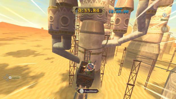The Legend of Zelda Skyward Sword HD - Cómo jugar a La vertiginosa montaña rusa - Trucos para ganar velocidad