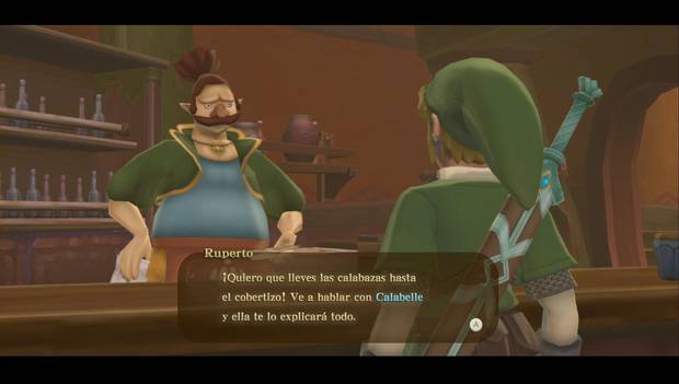 The Legend of Zelda Skyward Sword HD - Piezas de corazón: Ruperto pide ayuda con las calabazas