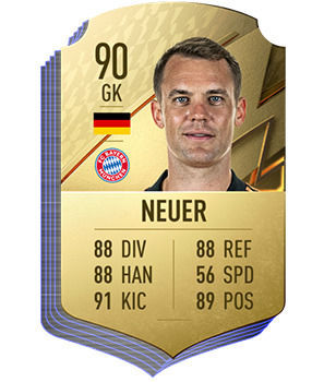 FIFA 22 - Los mejores jugadores porteros Manuel Neuer