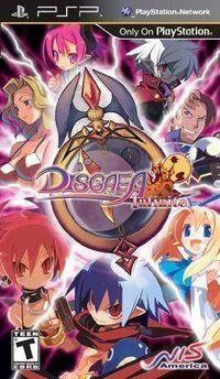 Portada oficial de Disgaea Infinite PSN para PSP