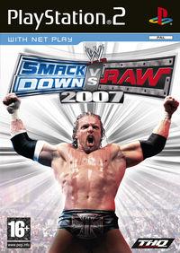 Portada oficial de WWE SmackDown vs. Raw 2007 para PS2