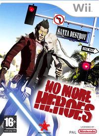 Portada oficial de No More Heroes para Wii