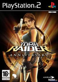 Portada oficial de Tomb Raider Anniversary Edition para PS2