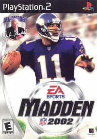 Portada oficial de Madden NFL 2002 para PS2